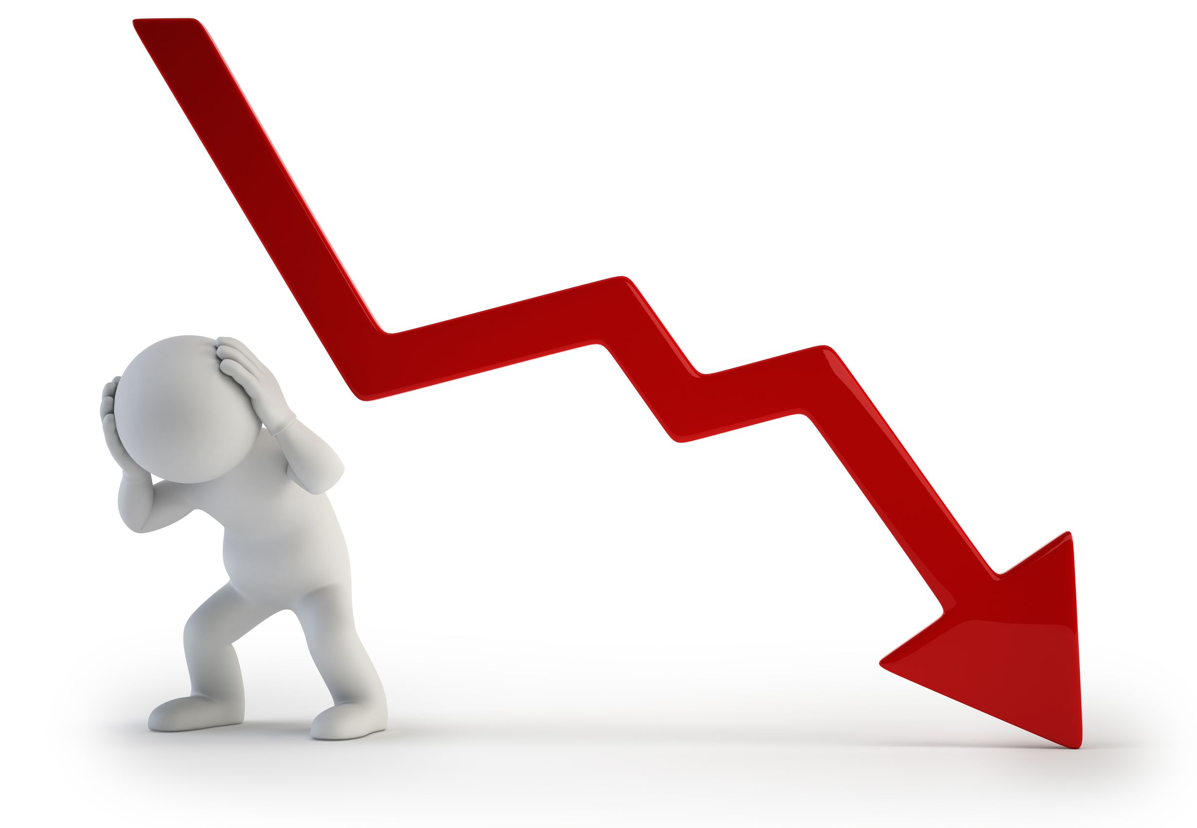 Krach burzy graf VIX