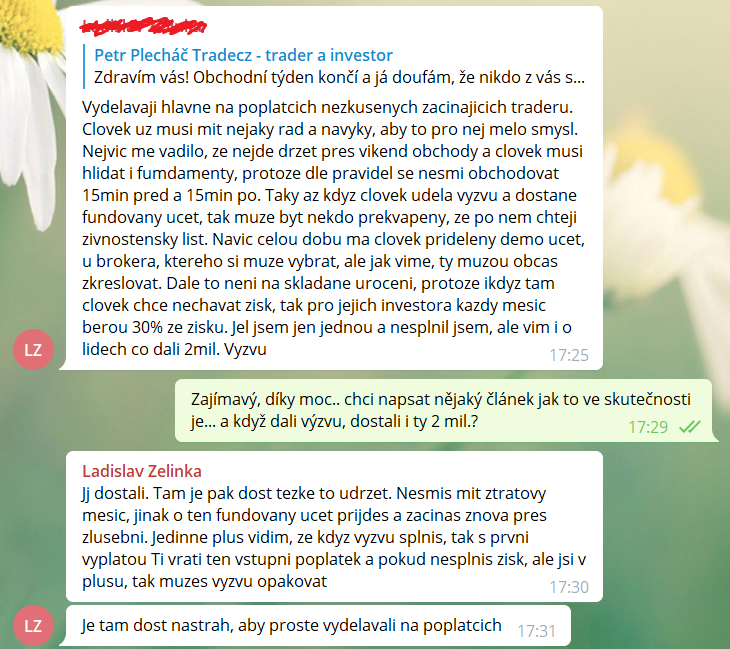 Recenze získejúčet FTMO