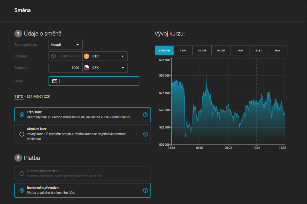 směnárna kryptoměn | TradeCZ
